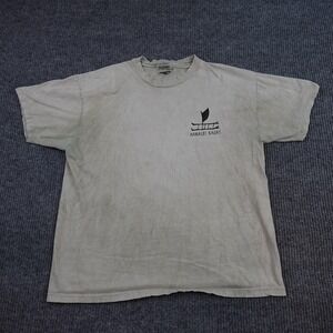 Vintage Guava Beach Hanalei Kauai Shirt Mens XL Beige Hawaii 90s Single Stitch